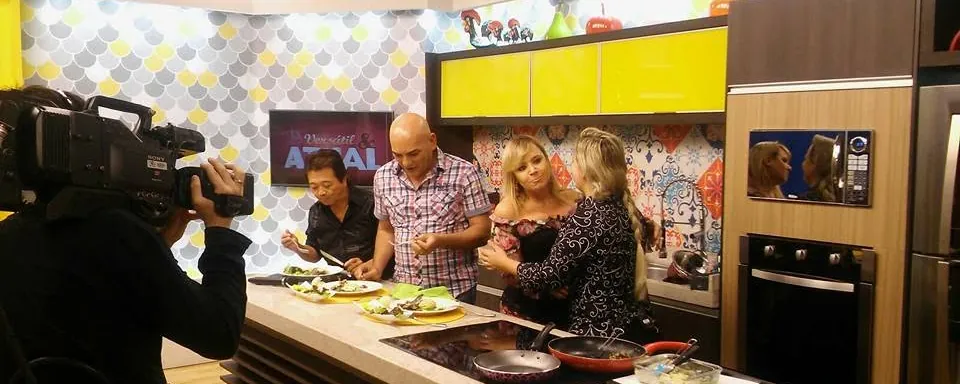 Marcos Fernandes em programa de TV